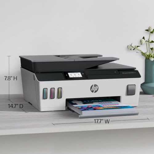 HP Smart -Tank Plus 651 Wireless All-in-One Ink -Tank Printer, up to 2 Years of Ink in Bottles, Auto Document Feeder, Mobile Print, Scan, Copy