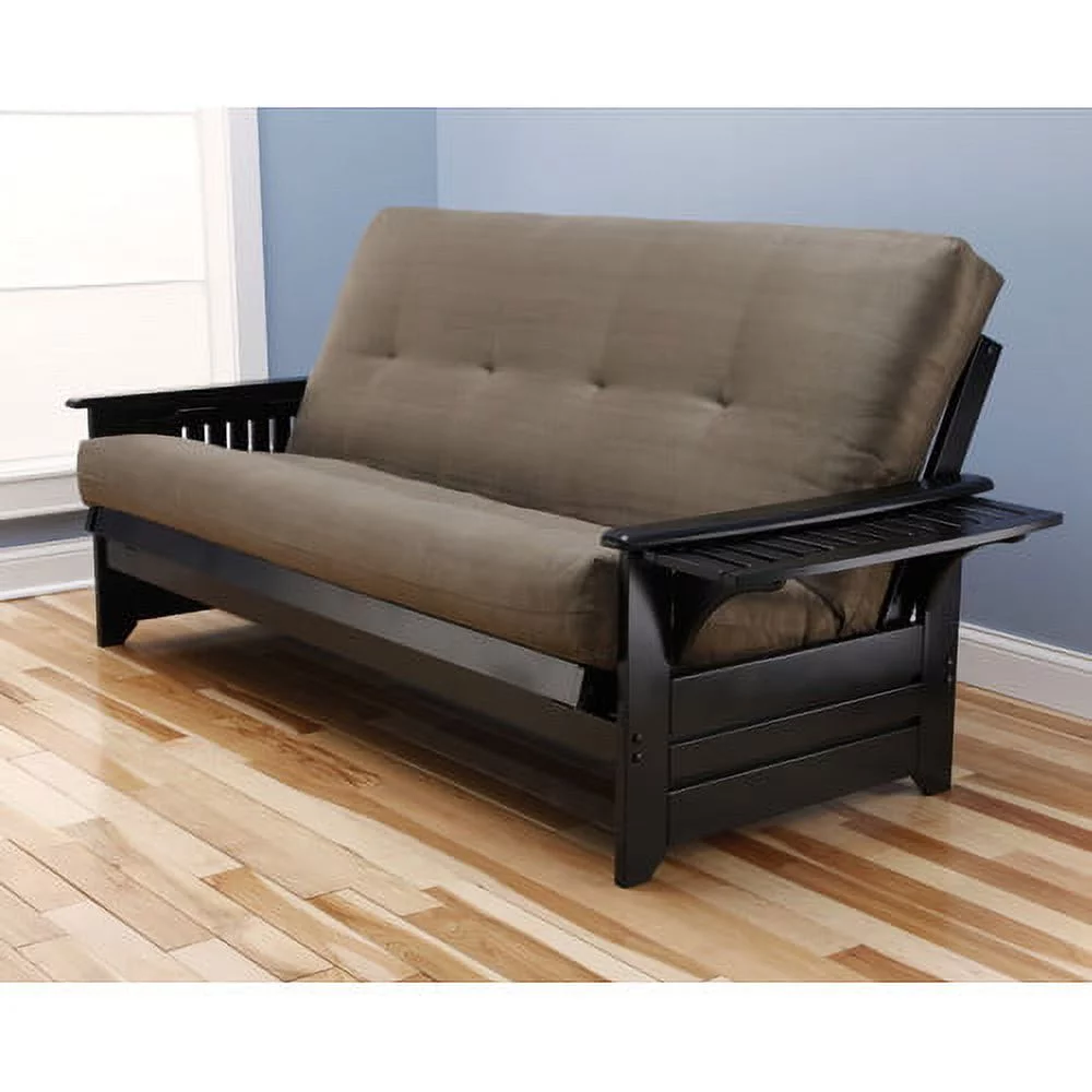 Kodiak Furniture Phoenix Futon with Fabric Mattress in Light Brown/Butternut