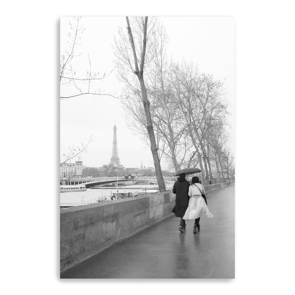 Paris in The Rain I Love Canvas Giclee