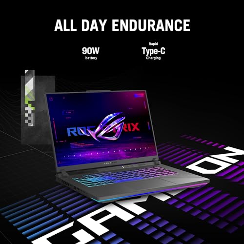 ASUS ROG Strix G16 (2024) Gaming Laptop, 16” Nebula Display 16:10 QHD 240Hz, GeForce RTX 4060, Intel® Core™ i9-14900HX, 16GB DDR5-5600, 1TB PCIe SSD