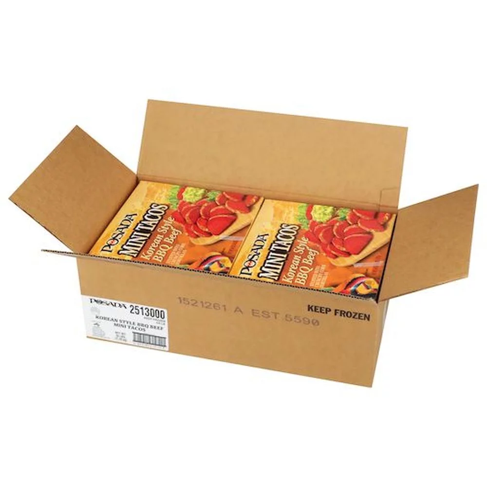 Posada Mini Korean Style Bbq Beef Taco, 4 Pound Carton -- 4 per case
