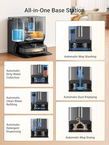 Eureka J15 Pro Ultra Robot Vacuum and Mop with Self Emptying Base, 16,200 Pa Suction, Flex-Arm Design Mop