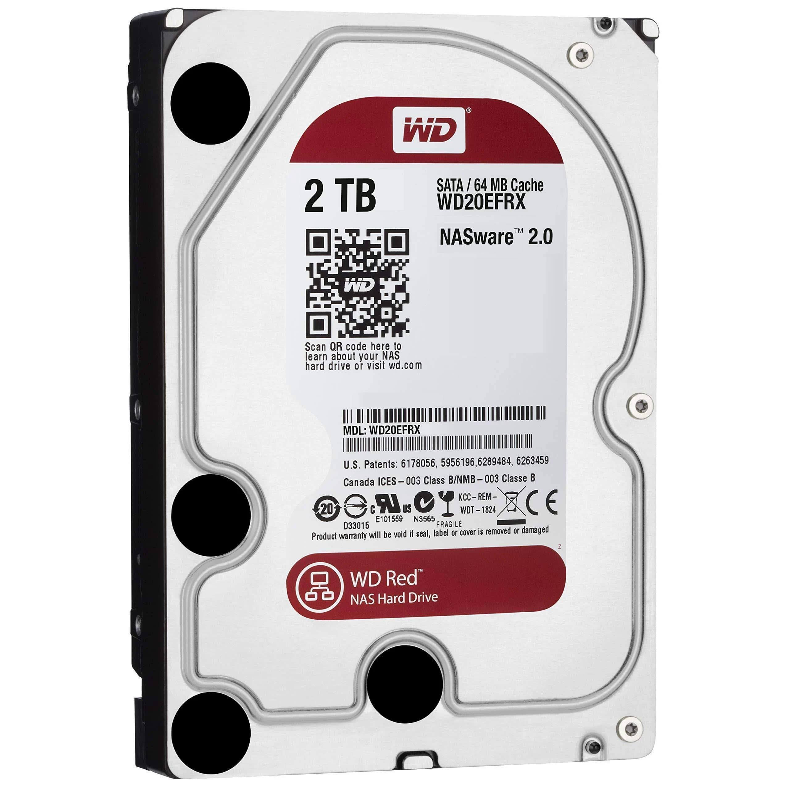 WD WD20EFRX Red 2TB 3.5x22 SATA Hard Drive