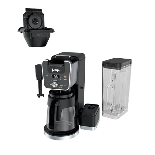 Ninja CFP451CO DualBrew System 14-Cup Coffee Maker, Single-Serve Pods & Grounds, 4 Brew Styles, Built-In Fold Away Frother