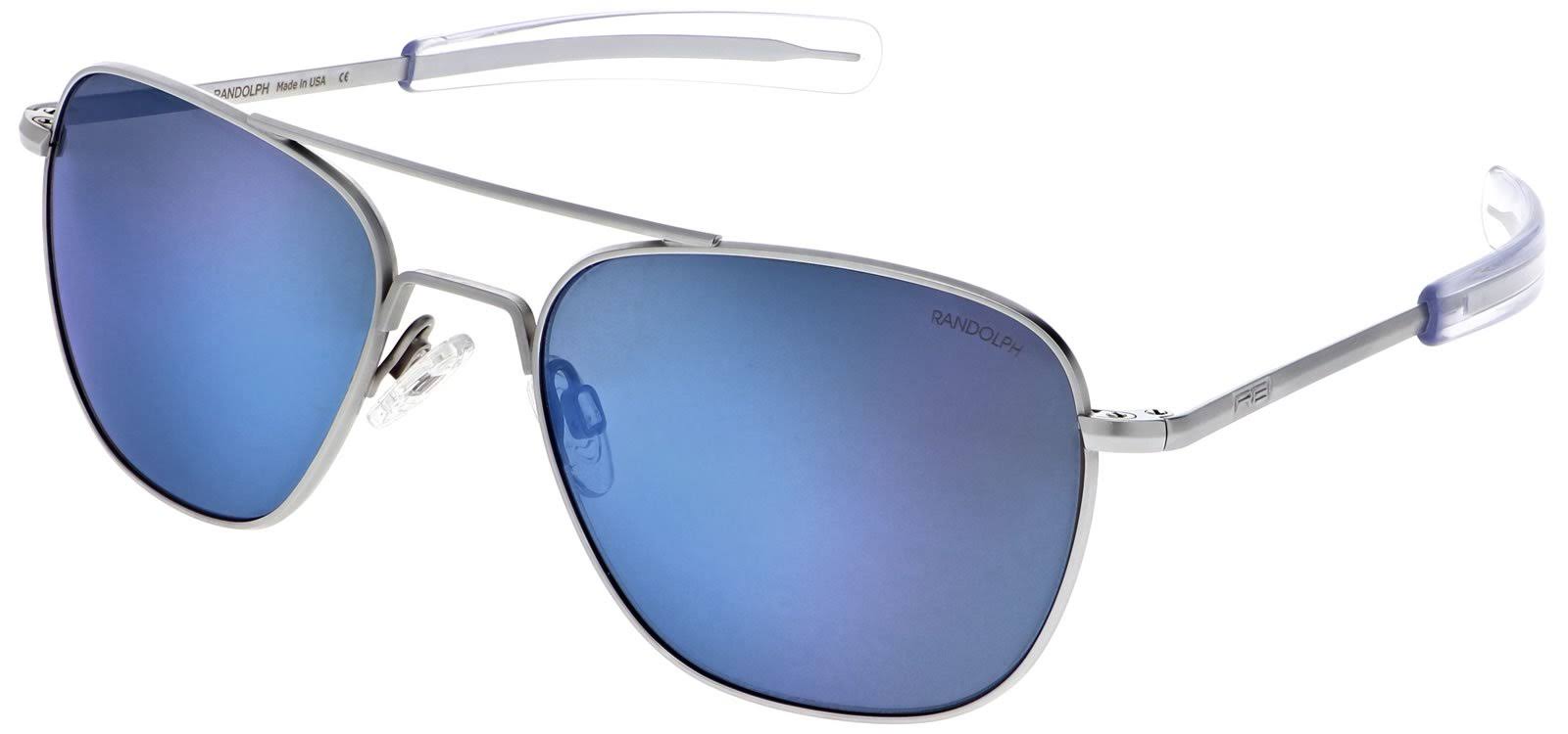 Randolph Engineering Aviator Matte Chrome Sunglasses | AGX Bayonet AR