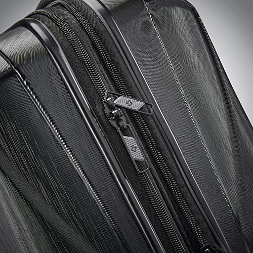 Samsonite Centric 2 Hardside Expandable Luggage with Spinner Wheels, Black, Carry-On 20-Inch
