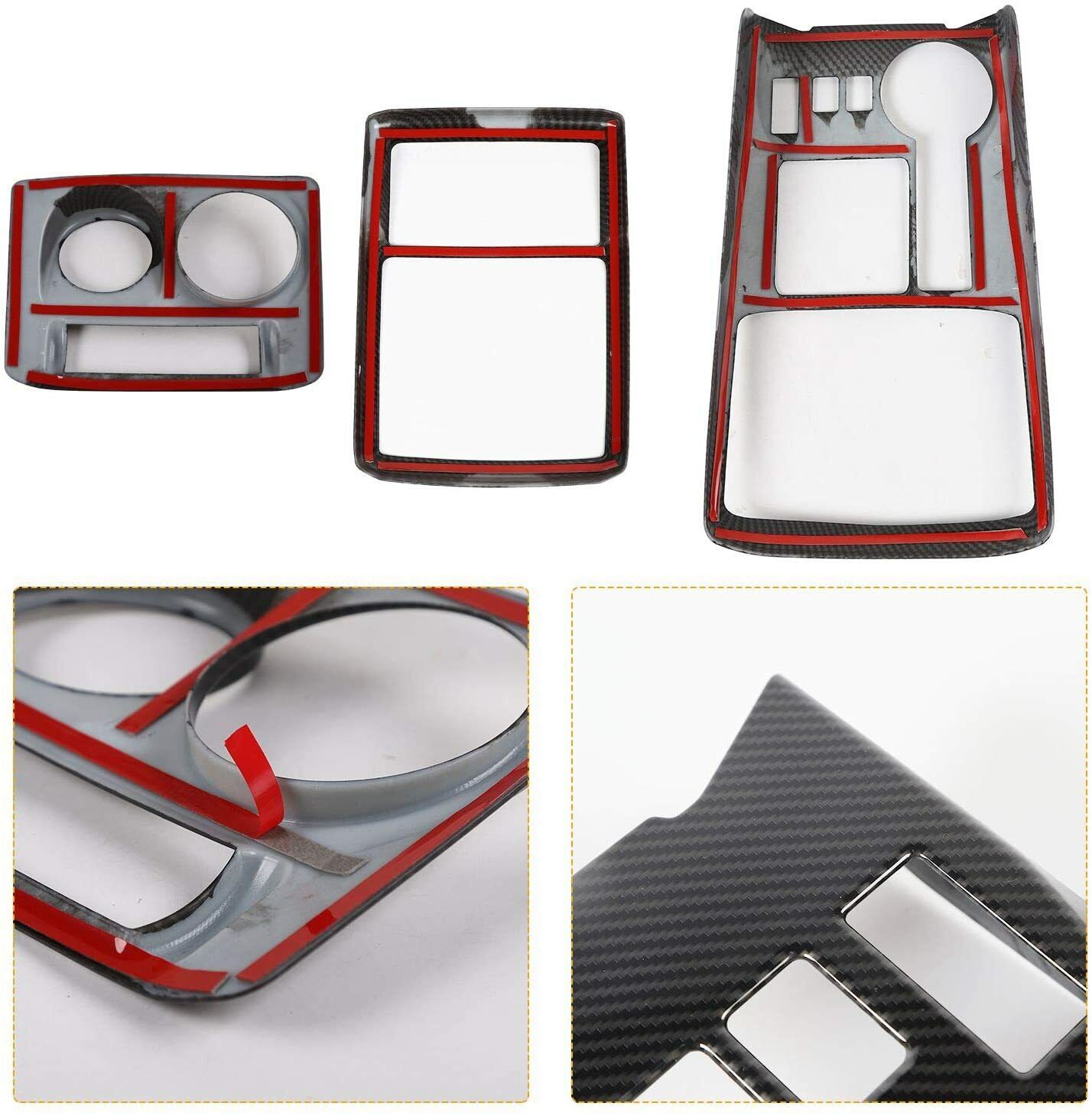 Teledu 3PCS Reading Light & 4WD Panel Cover Trim Bezels 4Runner SR5/LIMITED