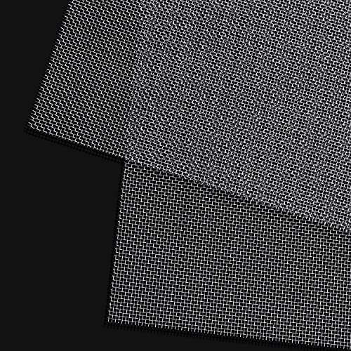 IBOWZ Stainless Steel Woven Wire Mesh 16 Mesh Metal Woven Mesh, Stainless Steel Air Vent Mesh, Filter Screen Sheet Perfect for Cabinet