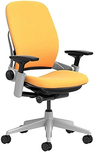 Steelcase Leap Chair with Platinum Base & Hard Floor Caster, Black