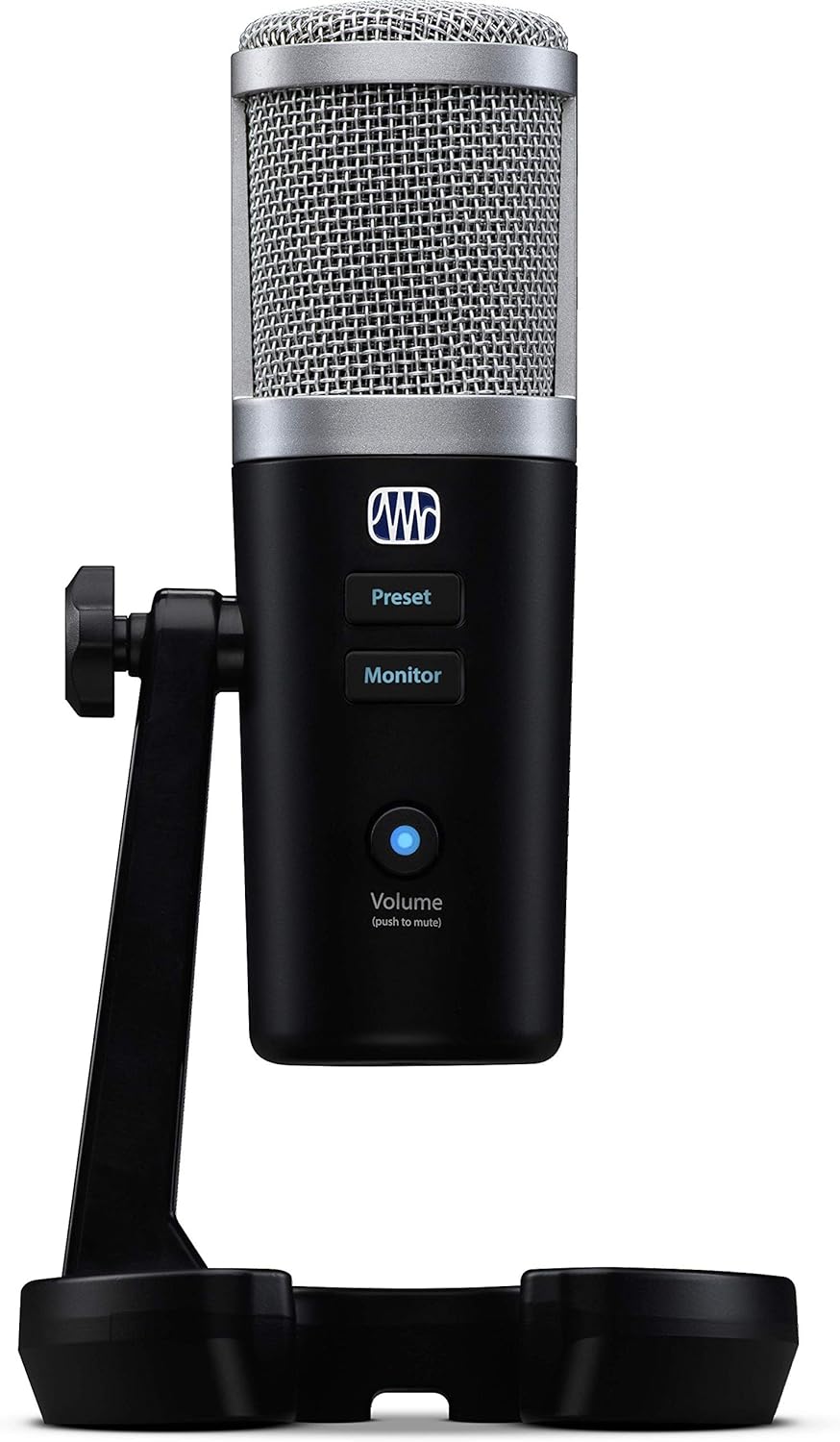 PreSonus Revelator USB Condenser Microphone for podcasting, live streaming, with built-in voice effects plus loopback mixer for gaming, casting
