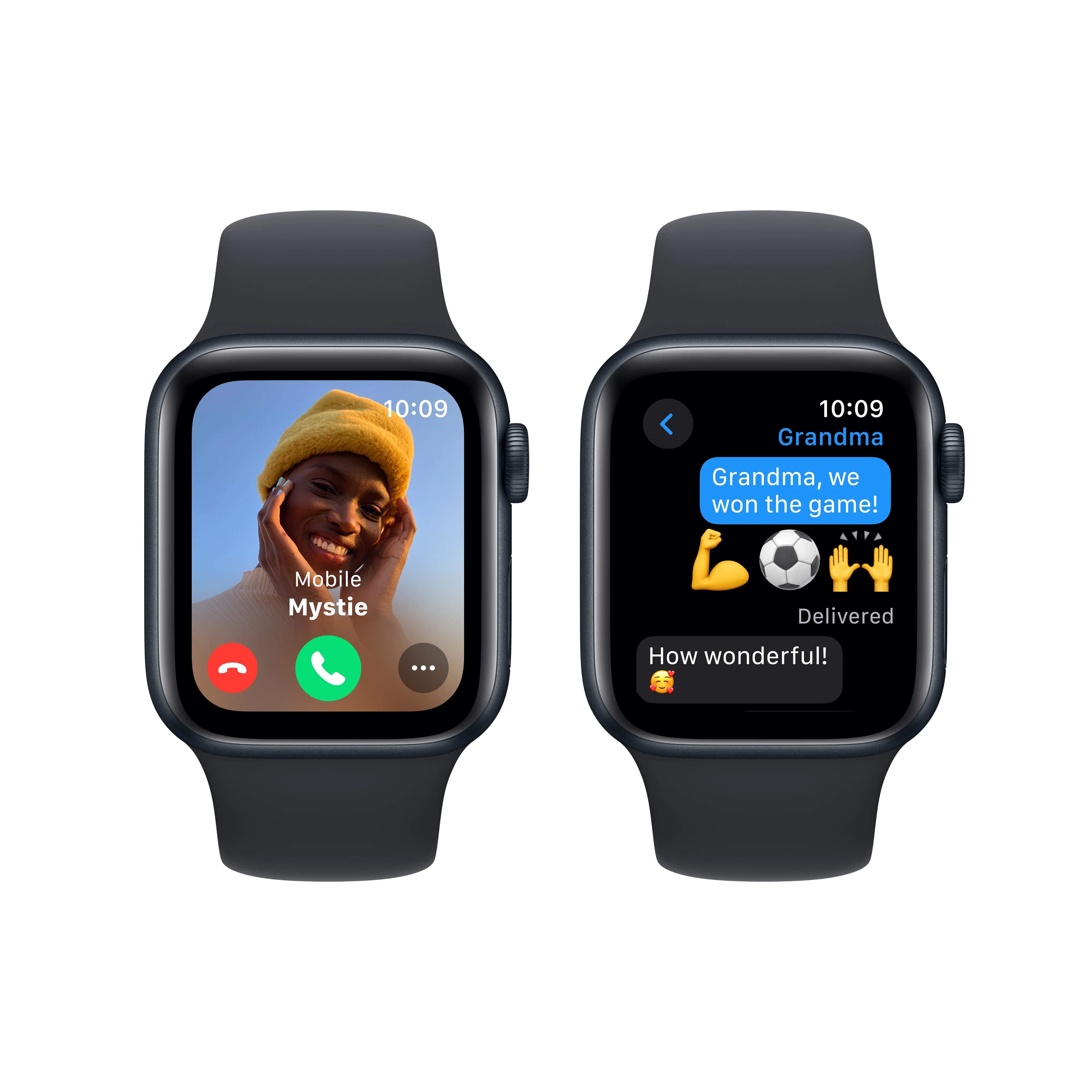 Apple Watch SE (2nd Gen) GPS + Cellular 40mm Midnight Aluminum Case with Midnight Sport Band - S/M. Fitness & Sleep Tracker, Crash Detection