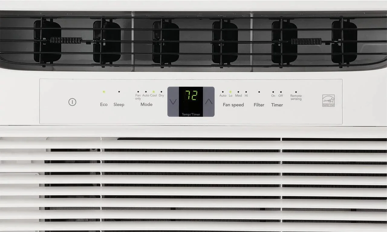 Frigidaire FFRE063WA1 19"" Window Mounted Room Air Conditioner with 6000 BTU Cooling Capacity Energy Star Certified Programmable 24-Hour On/Off Timer