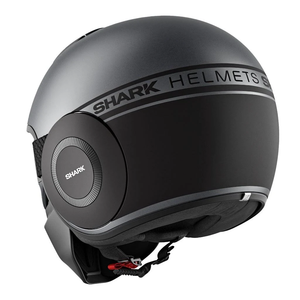 Shark Drak Helmet - Matte Neon (Size: MD) - Dark Grey