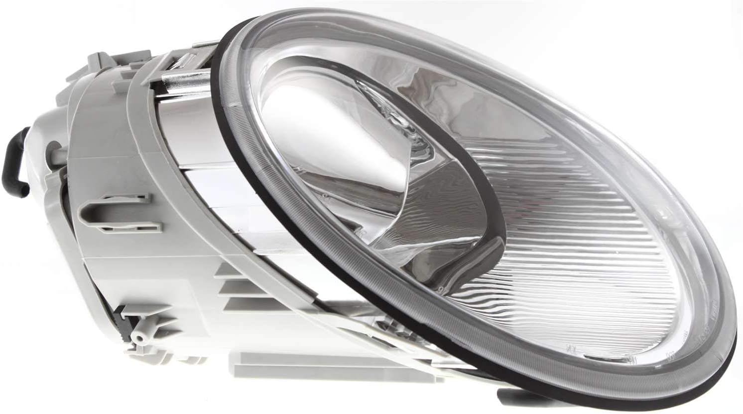 Evan-Fischer Headlight Set Compatible with 1998-2005 Volkswagen Beetle Left Driver and Right Passenger Side Halogen With bulb(s)