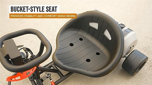 Razor Ground Force Rad Rod – Pocket Go-Kart for Ages 6+, Up to 10 MPH, Up to 40 Minutes of Continuous Use, 150-watt Chain-Driven Motor