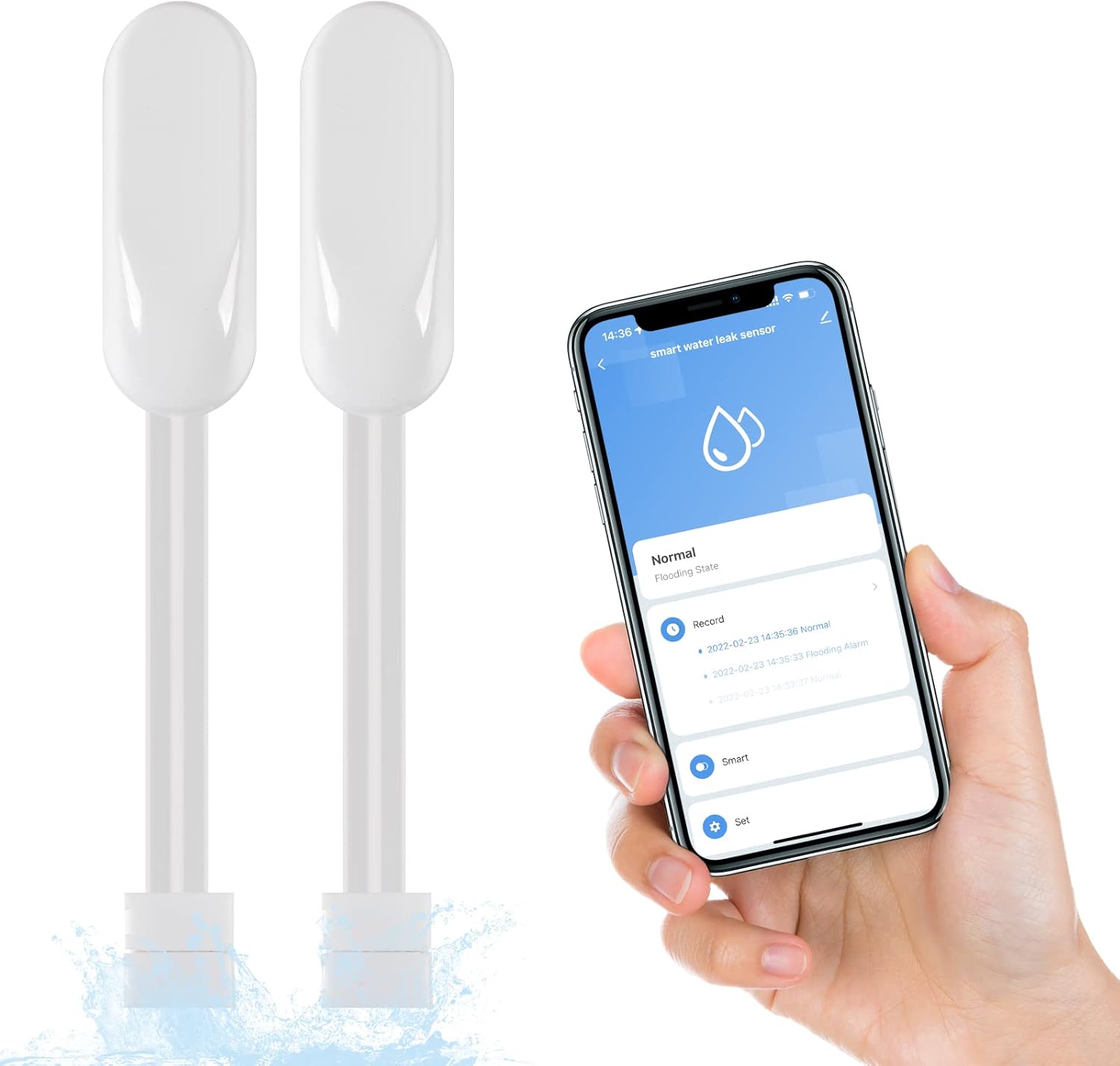 FRANKEVER Smart Water Leak Sensor Alarm
