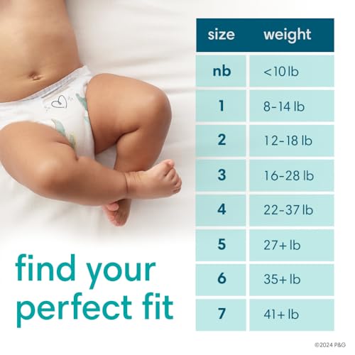 Pampers Pure Protection Diapers - Size 5, One Month Supply (132 Count), Hypoallergenic Premium Disposable Baby Diapers