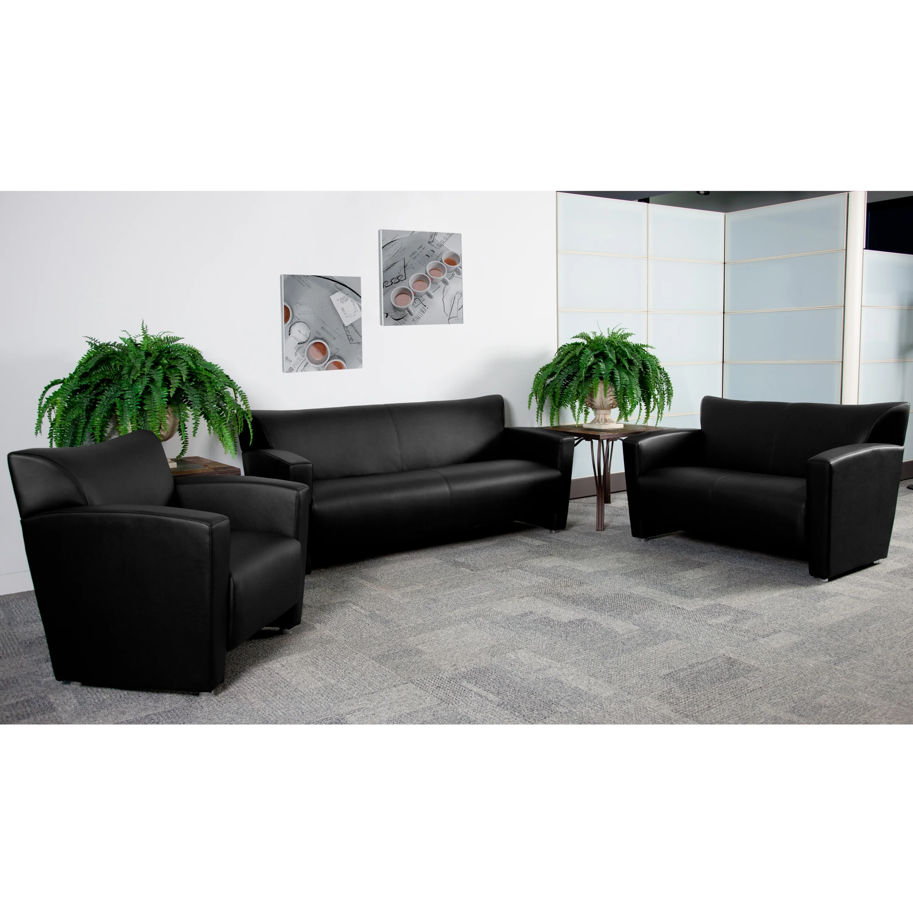 Flash Furniture HERCULES Majesty Series Black LeatherSoft Chair