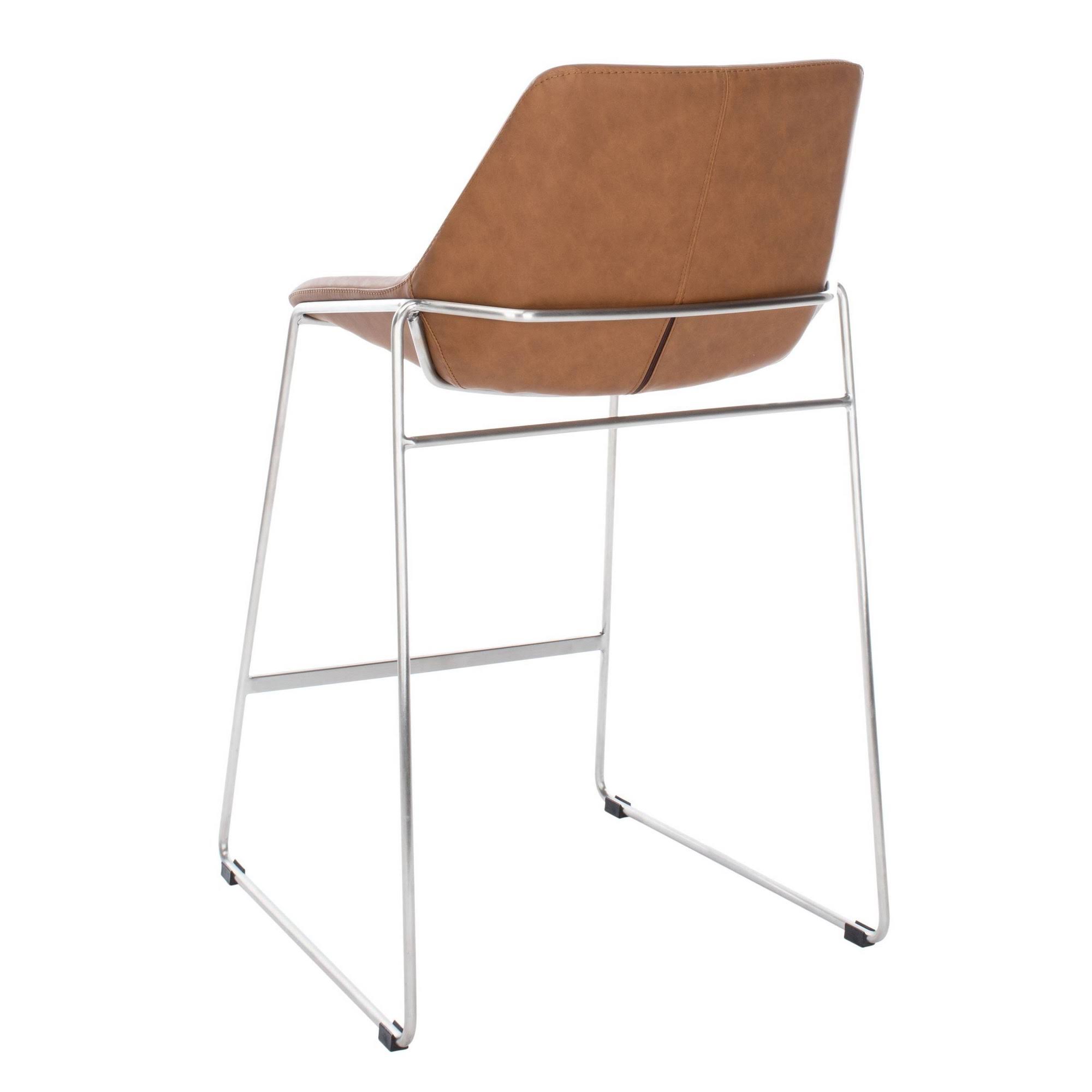 Safavieh Alexis Mid-Century Counter Stool, Cigar Brown