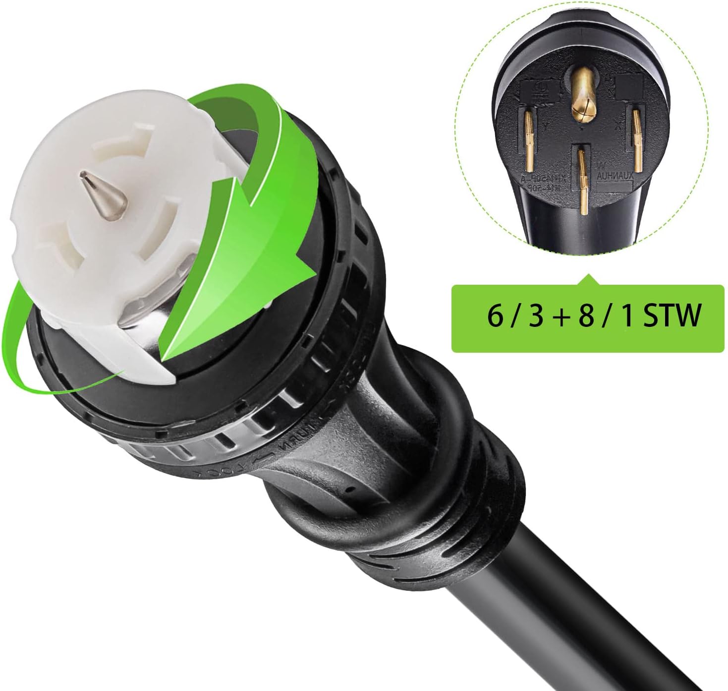 SHZOND 50 Amp Generator Cord,25Ft Generator Extension Cord
