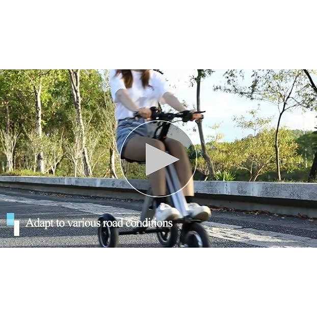 Topmate ES32 Electric Scooter Tricycle for Adult, Foldable 3 Wheel Mobility Scooter with Reverse Function, Key Switch and Electric