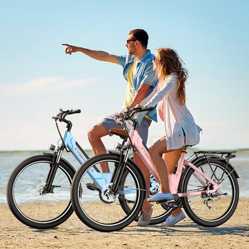1000 Peak Electric Bike for Adults,up 80 Miles Removable Battery Ebike, 26" Electric E Bike with 7-Speed