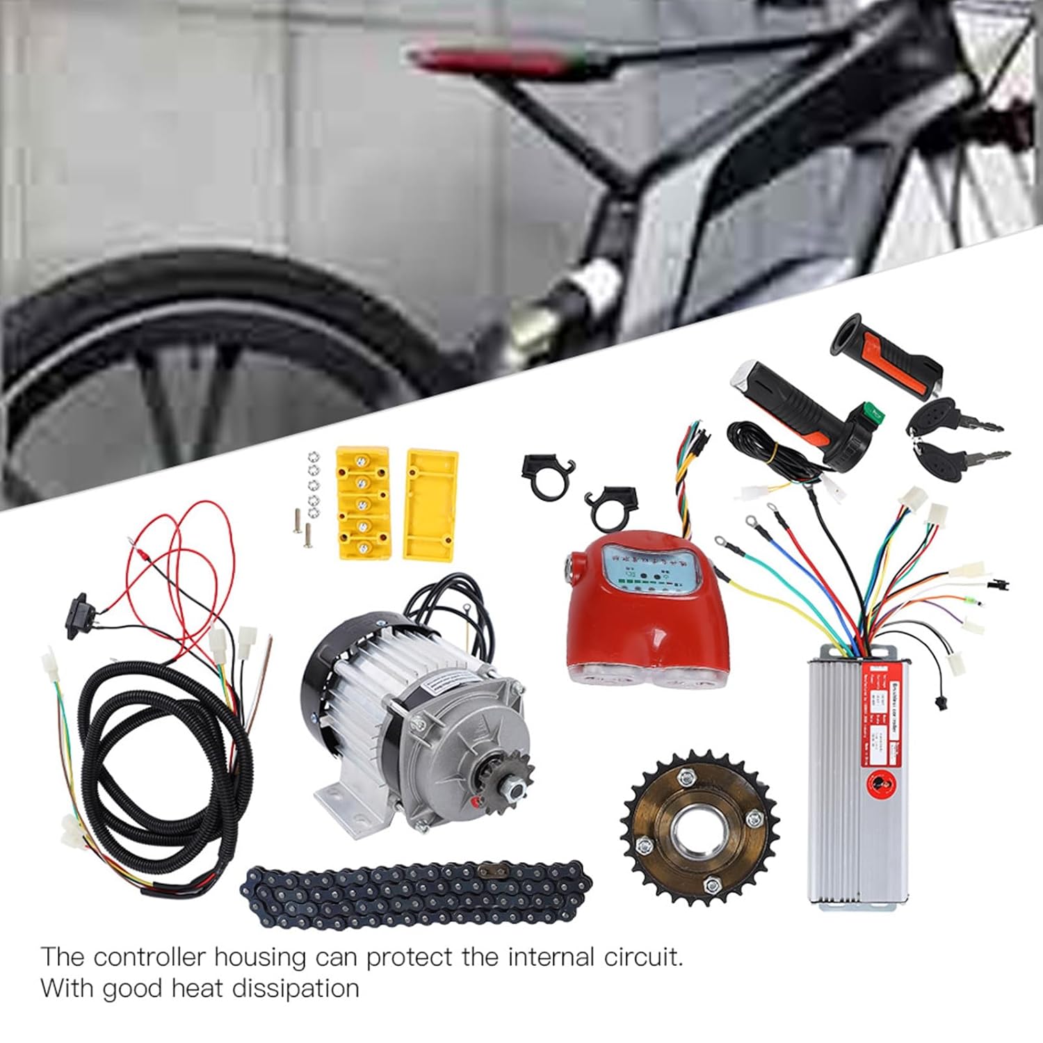 48V 800W DC Brushless Motor Kit Electric Bike Tricycle Scooter DIY Motor Conversion Kit