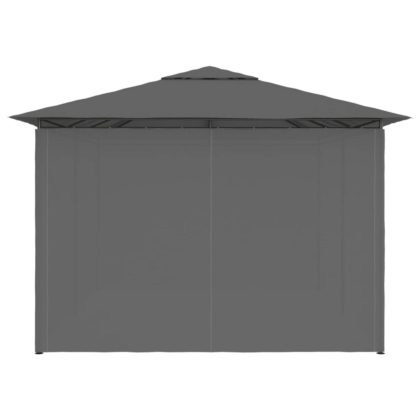 Suzicca Garden Marquee with Curtains 157.4"x118.1" Anthracite