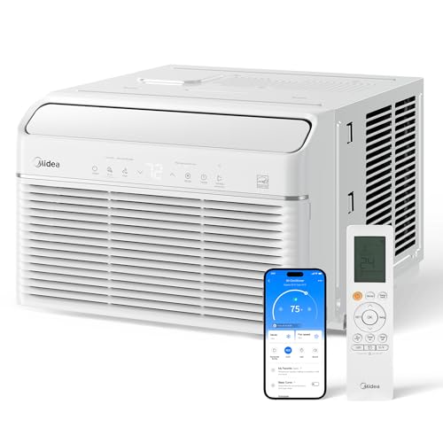 Midea 12,000 BTU Smart Inverter Air Conditioner Window Unit with Heat and Dehumidifier &ndash; Cools up to 550 Sq. Ft., Energy Star Rated