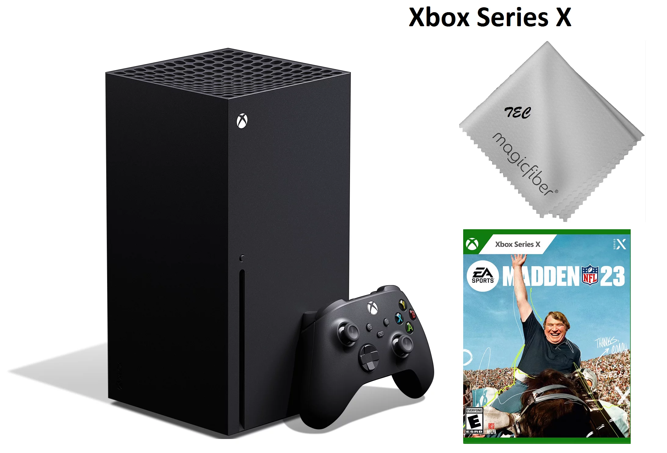 TEC Newest Microsoft- Xbox -Series- -X- Gaming Console - 1TB SSD Black With Madden NFL 23 Game Bundle - Curated Treasures Market