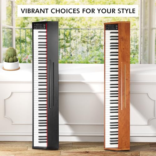 Digital Piano Keyboard for Beginners,Full Size 88 Key Semi-Weighted Keyboard Electric Piano with Stand,Power Adapter,Sheet Music Stand,Pedal