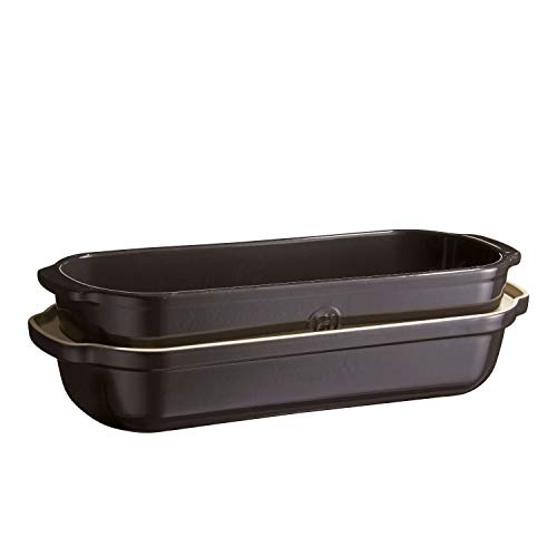Emile Henry Italian Bread Loaf Baker | Burgundy