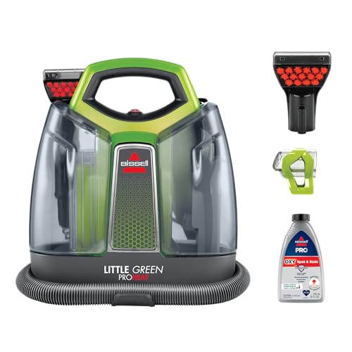 BISSELL Little Green Proheat Portable Deep Cleaner/Spot Cleaner and Car/Auto Detailer with self-Cleaning HydroRinse Tool for Carpet and Upholstery
