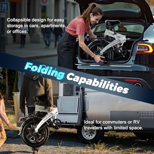 DriftGod Folding Electric Bike for Adults &ndash; 1000W Motor, 20"x3" Fat Tire, 48V Removable Battery, All-Terrain E-Bike with 7-Speed