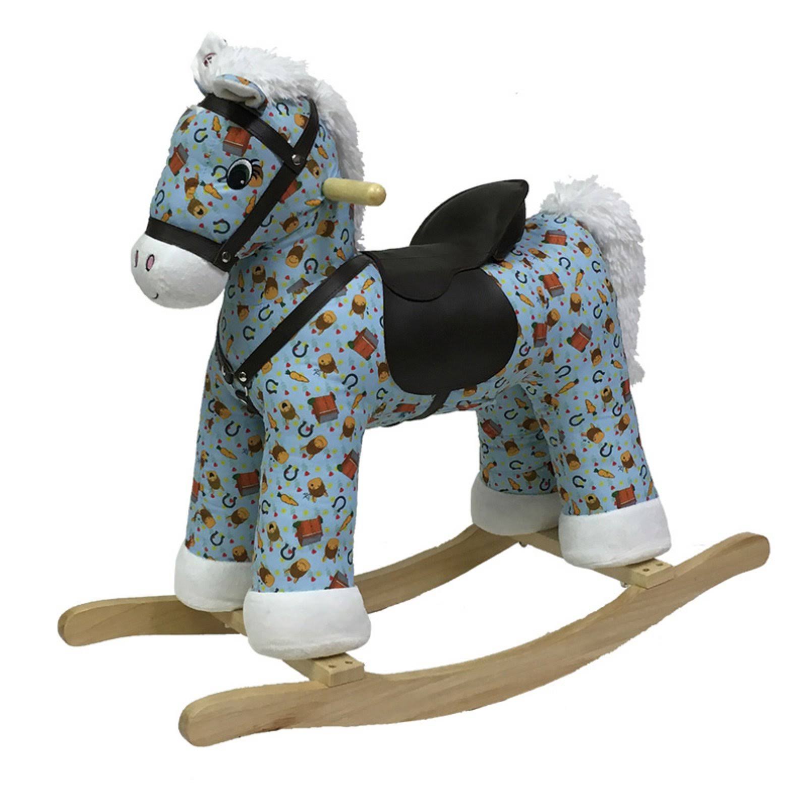 Rockin Rider Casey Rocking Horse, Blue