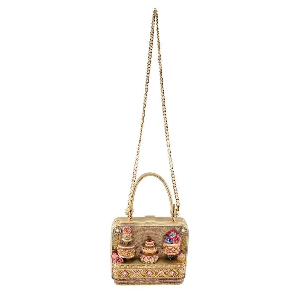 Mary Frances Sugar on Top Beaded Crossbody Cake Shop Top Handle Handbag Multi NW - Radiant Selections