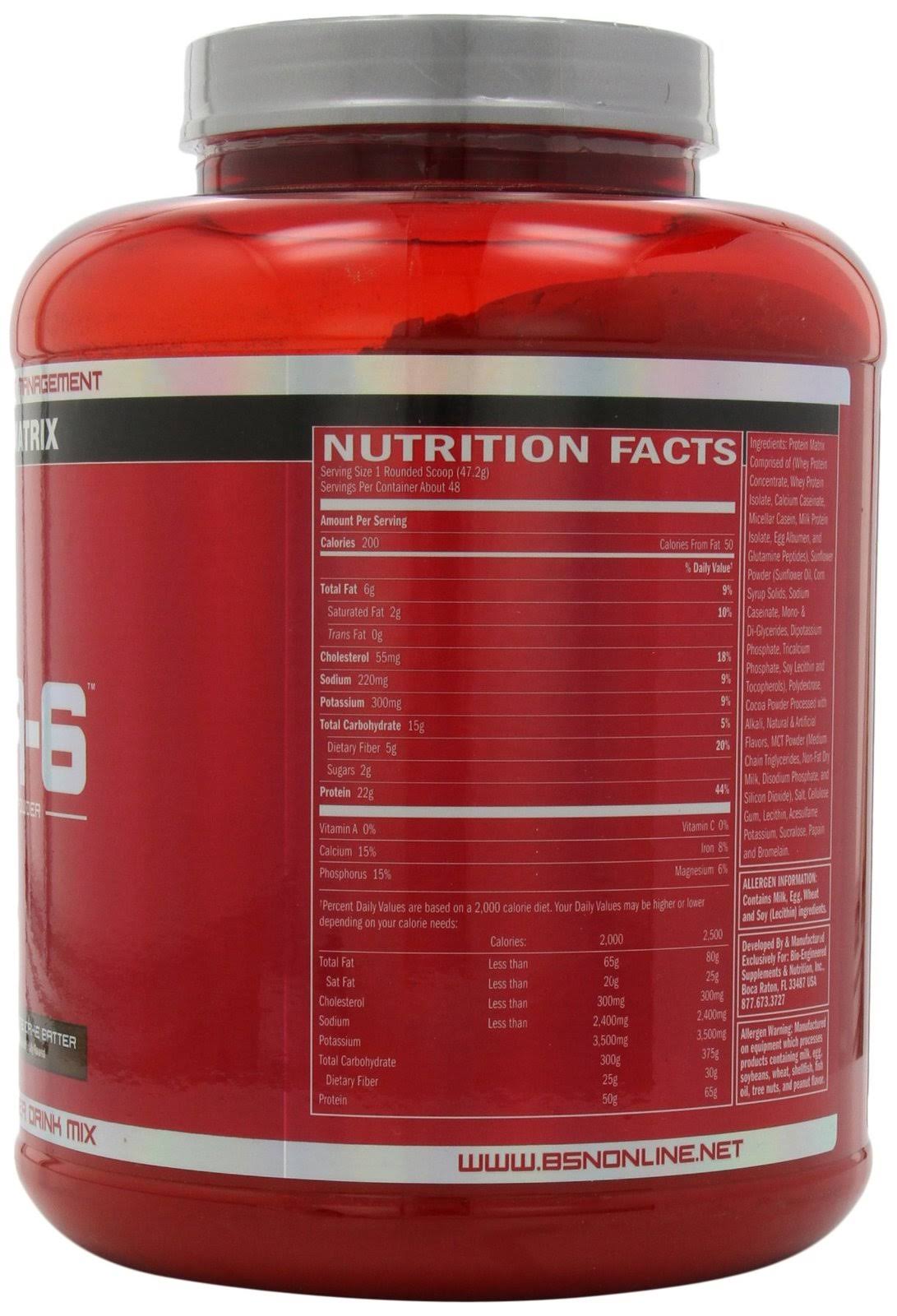 BSN Syntha-6 Protein Powder, Whey Protein, Micellar Casein, Milk Protein Isolate, Flavor: Chocolate Cake Batter, 48 Servings