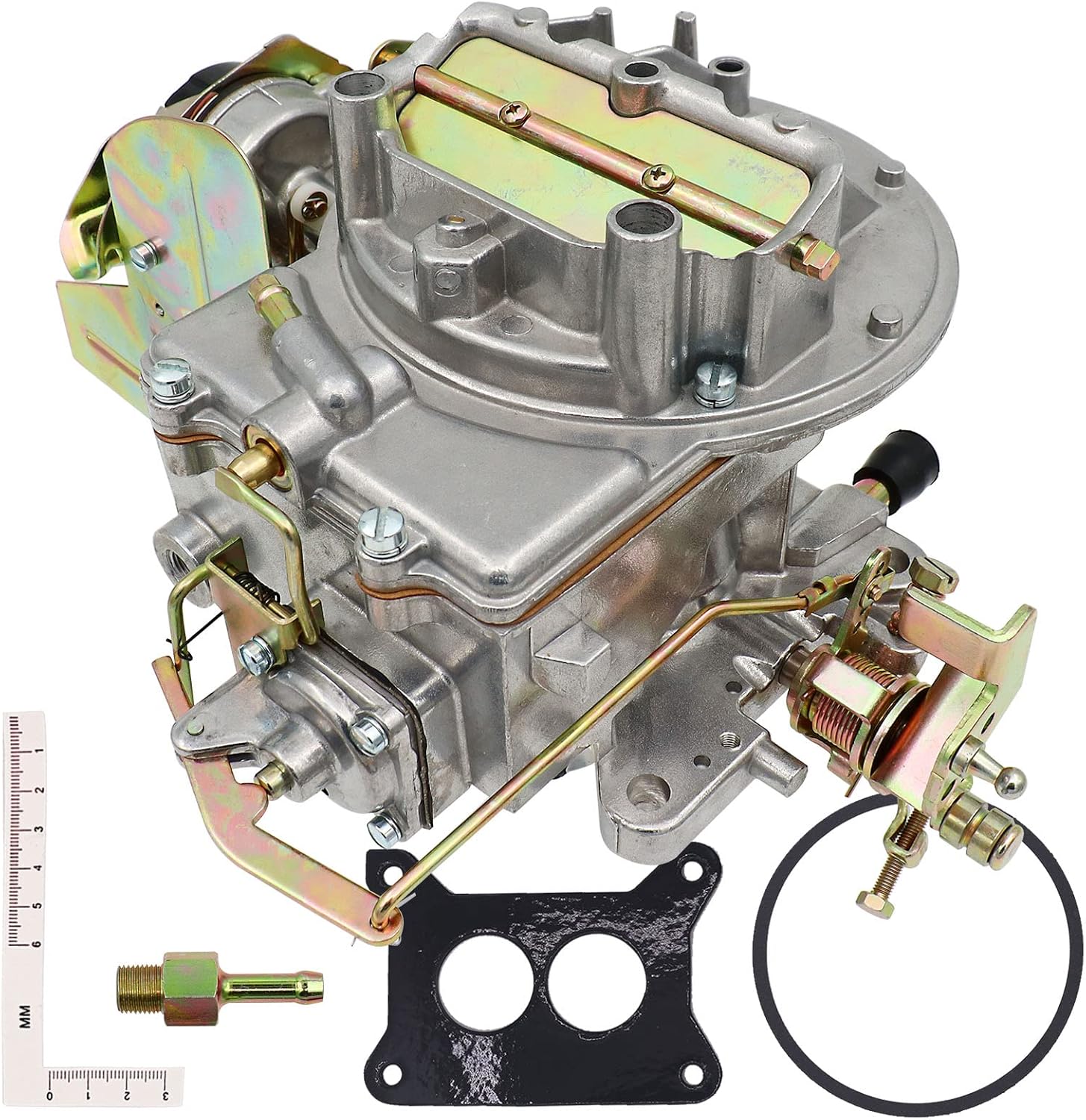 THUNDERMINGO 2 Barrel Carburetor Carb 2100 2150 A800 Fits For Ford 289 302 351 Mustang Cu Jeep Engine F100 F250 F350 Jeep 360 Cu Electric Choke Carb