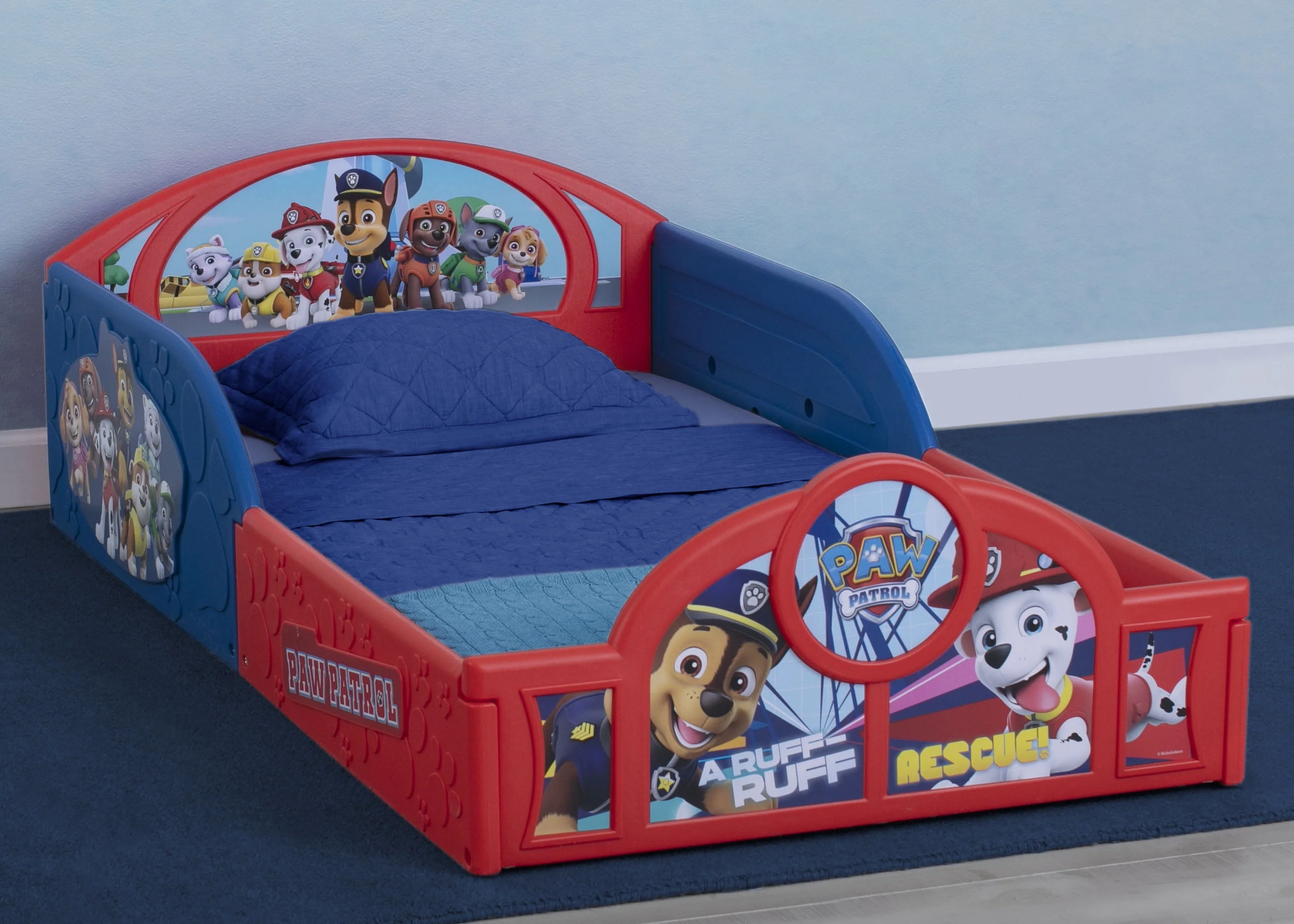 Nick Jr. PAW Patrol Plastic Sleep and Play Toddler Bed by Delta Children