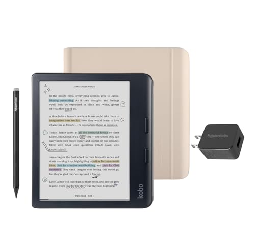 Kobo Libra Colour Black eReader with Case Bundle - Radiant Selections