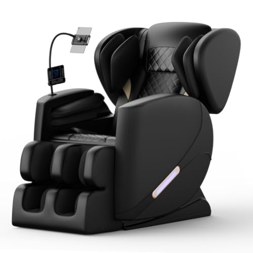 Massage Chair, 3D Massage Chair Full Body, Zero Gravity Shiatsu Massage Chair Recliner W/Heating,Foot Rollers,Bluetooth Speaker