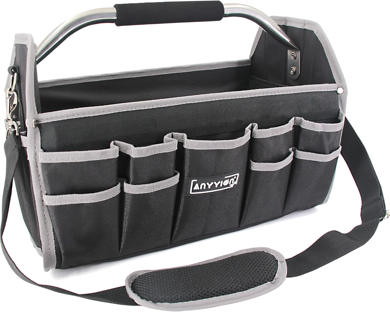 Anyyion 16.5in Tool Bag, Electrician Tool Bag, Open Top Tool Bags, Many Pockets Can Hold Many Tools, More Convenient to Carry Tools