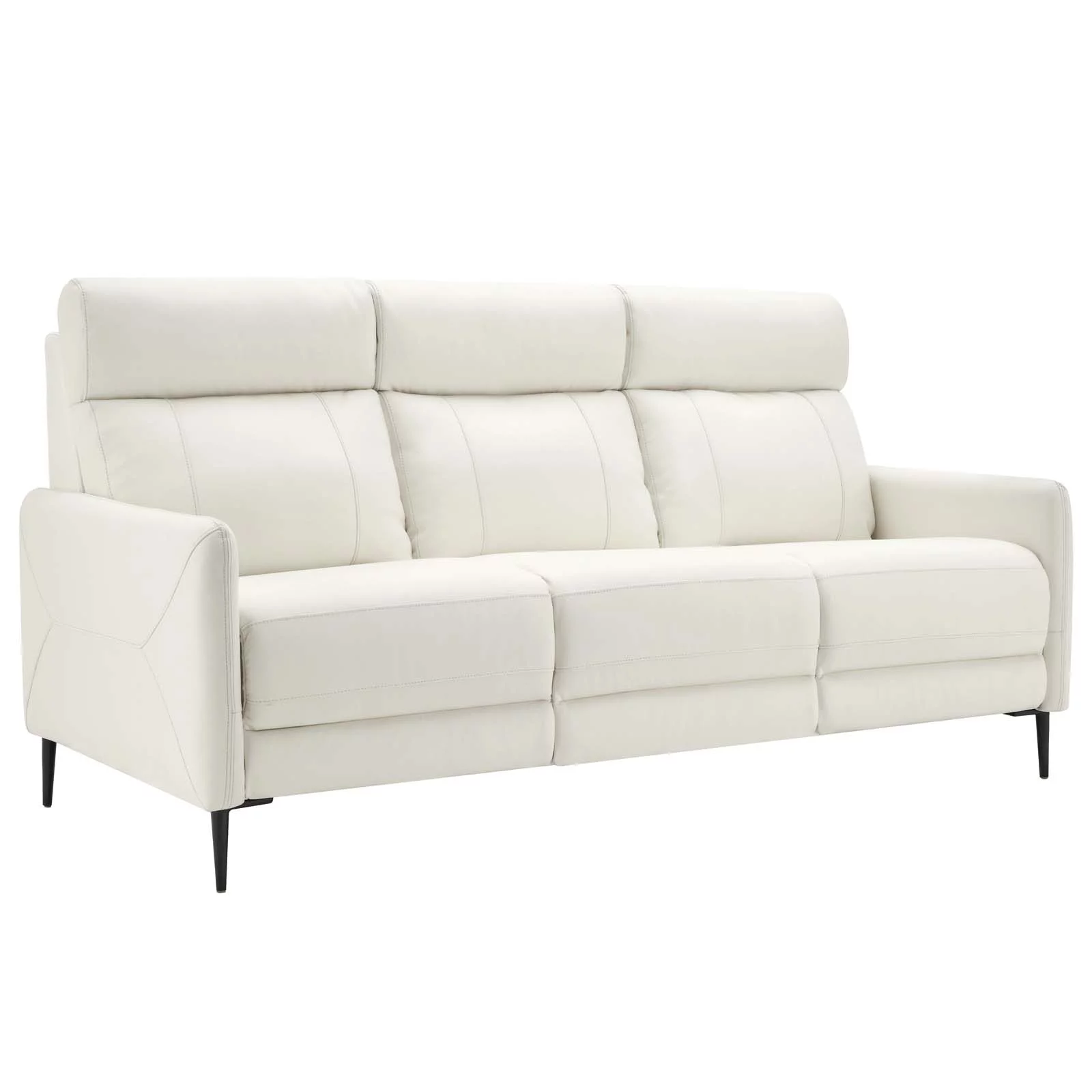 Modway Huxley Leather Sofa in White