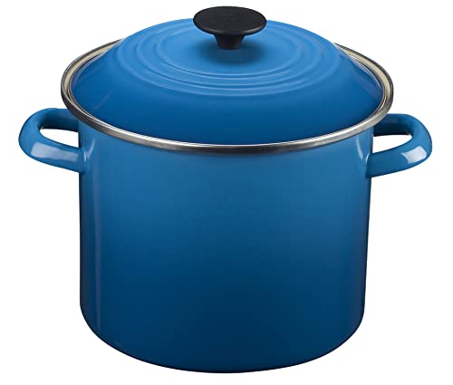 Le Creuset Enamel on Steel Stockpot, 10 qt., Olive