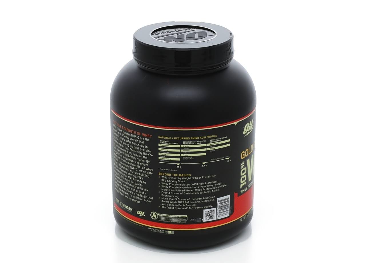 Optimum Nutrition 100% Whey Gold Standard, Mocha Cappuccino - 5 lb tub