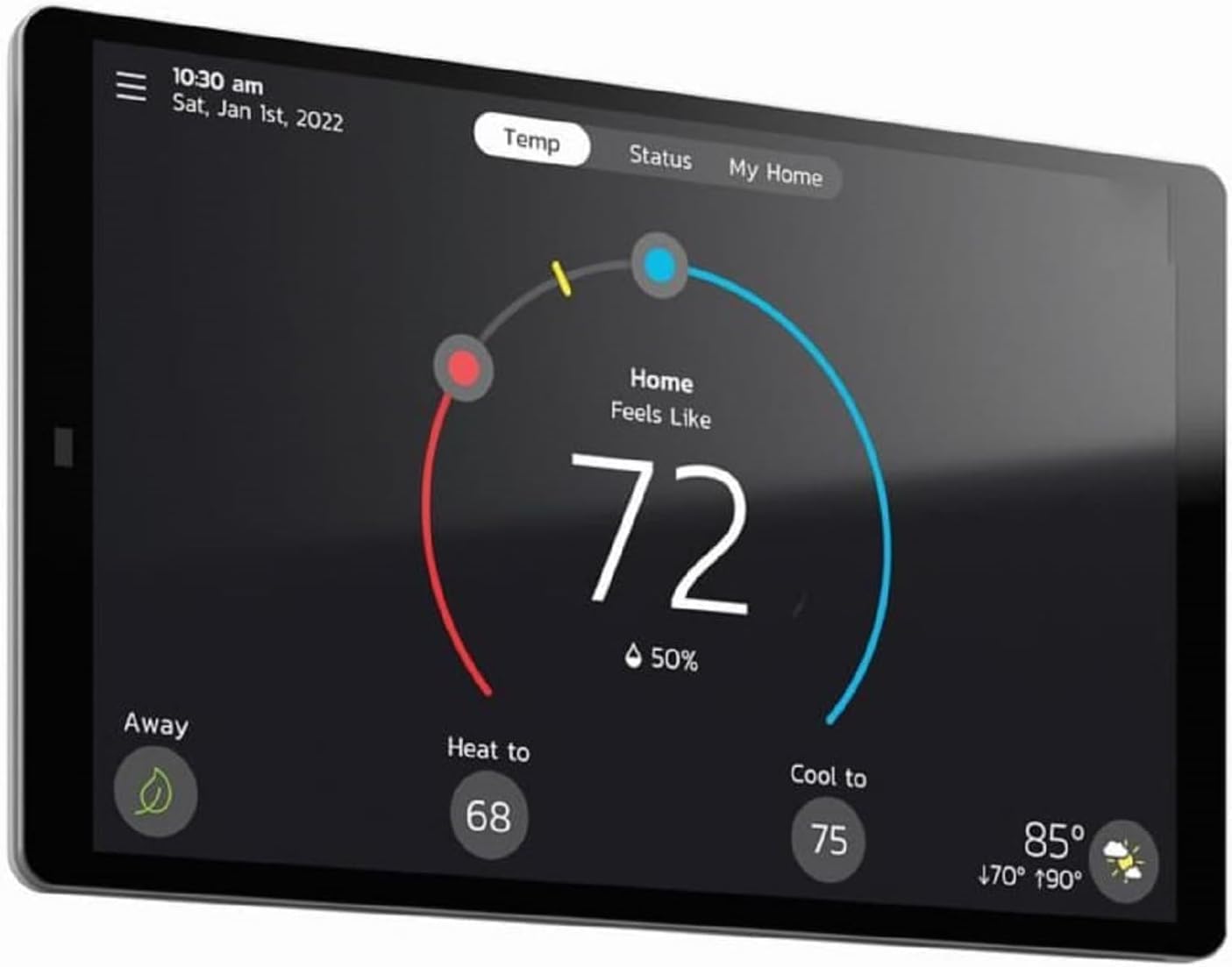 Lennox S40 (22V24) Smart Thermostat, Touchscreen, WiFi, Communicating System Control, Programmable, High Efficiency, Geo-Fencing, Remote Access