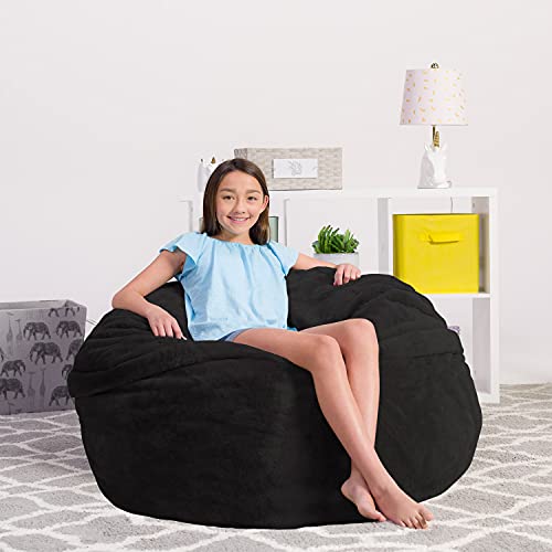 Chill Sack Bean Bag Chair - 5' Giant Memory Foam Lounge Chair with Soft Microfiber Cover – Cozy Furniture for Living Room, Dorm