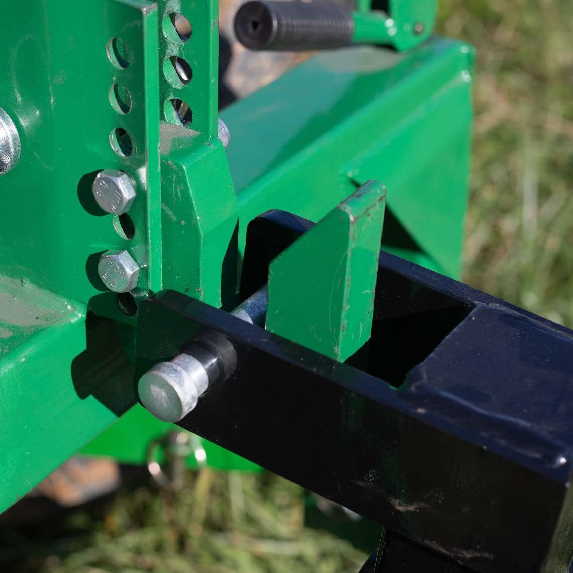 Titan Attachments Black Category 1, 3 Point Attachment, 39 Hay Spear and Stabilizers
