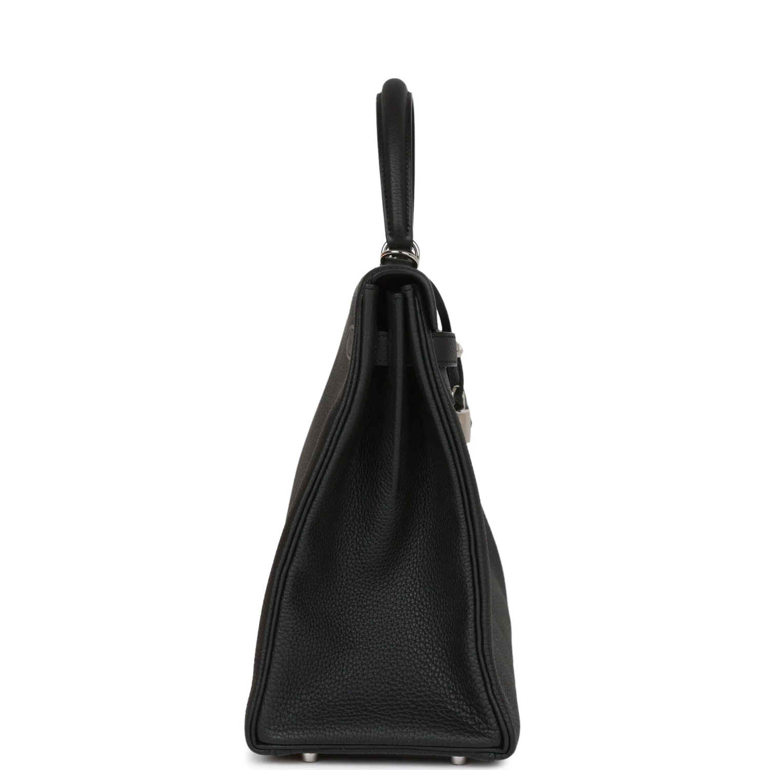 Hermes Kelly Retourne 35 Black Togo Palladium Hardware