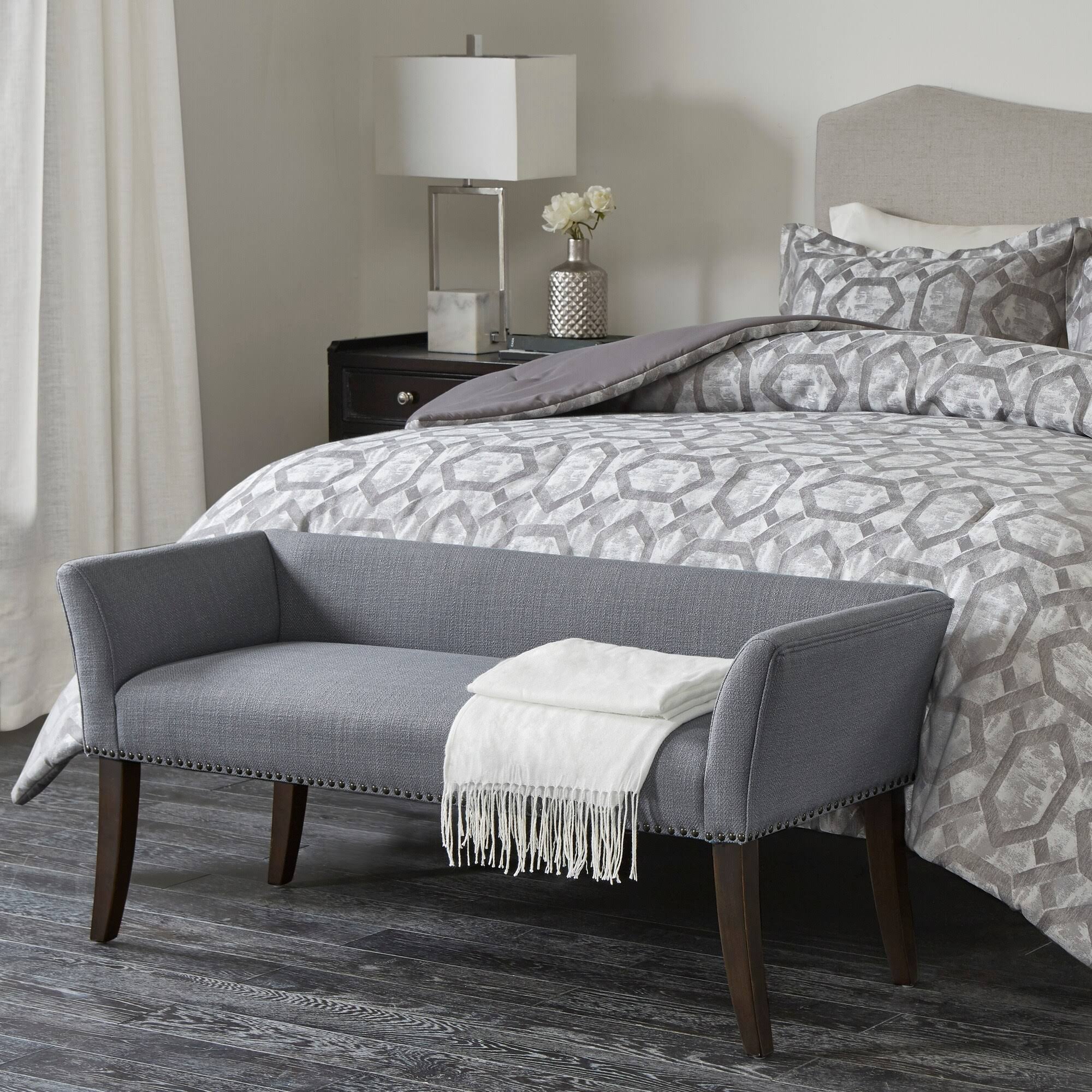 Madison Park Welburn Accent Bench - Blue